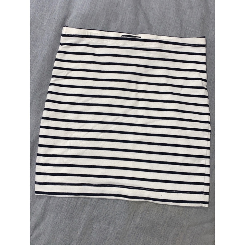 Mini skirt, H&M, XS, White & Black, bodycon fit